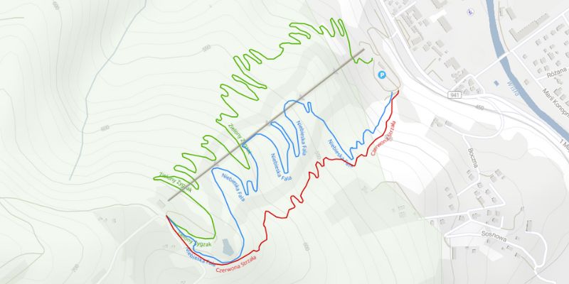 Mapa Bike Park Skolnity
