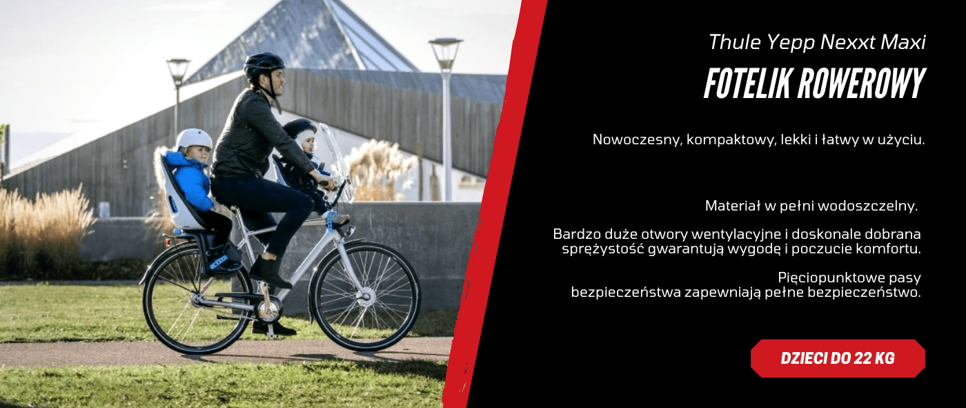 zalety fotelika rowerowego hamax yepp