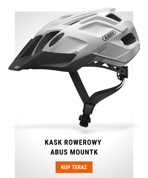 Kask rowerowy Abus MountK snow white