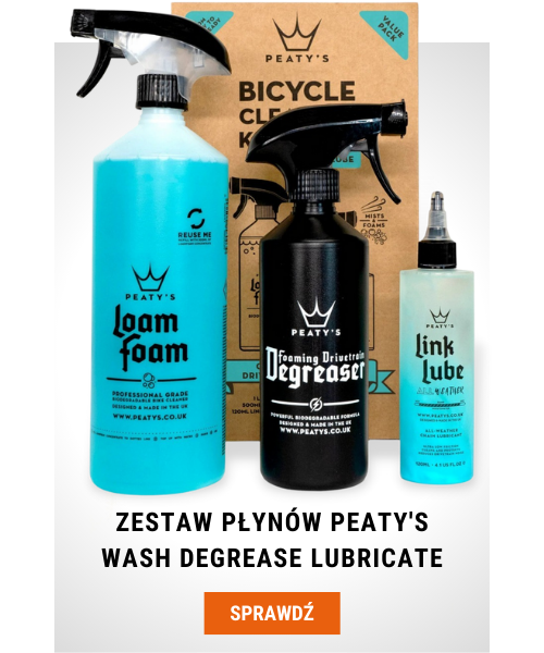 Zestaw płynów Peaty's Wash Degrease Lubricate