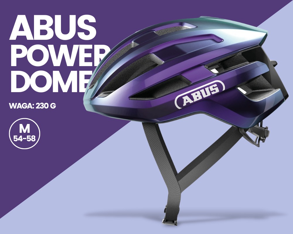 Kask rowerowy Abus PowerDome fioletowy