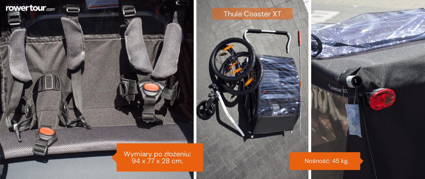 kompaktowa przyczepka rowerowa thule coaster xt